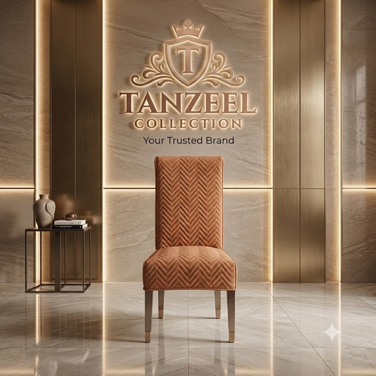 Ultrasonic Quilted Chair Cover (Copper Color)