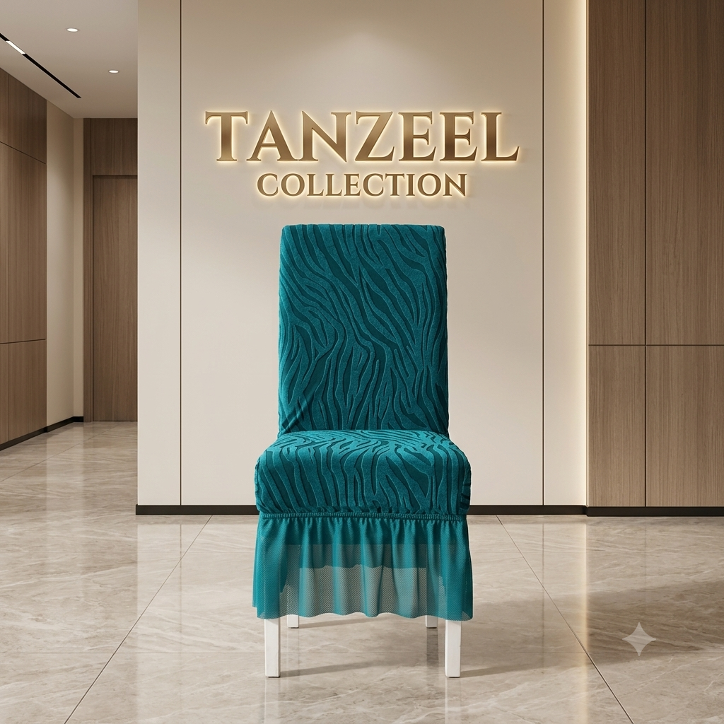 Zebra Valvet Chair cover (Zink)