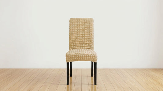 Fitted Style Bubble Stuff Chair Cover (Skin Golden Color)