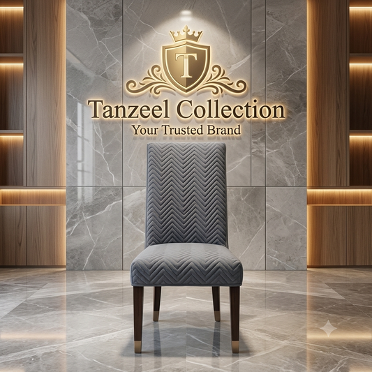 Ultrasonic Quilted Chair Cover (Grey Color)