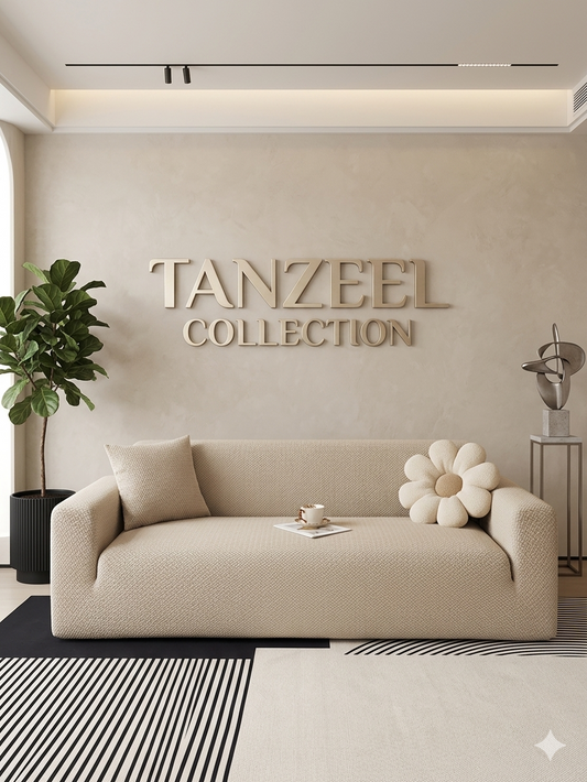 Stripe Jacquard Sofa Cover Mouse Skin