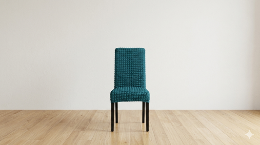 Fitted Style Bubble Stuff Chair Cover (Zinc Color)