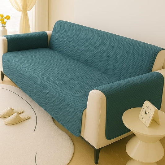 MAT ULTRASONIC WAVES STYLE SOFA COVER (Zinc)
