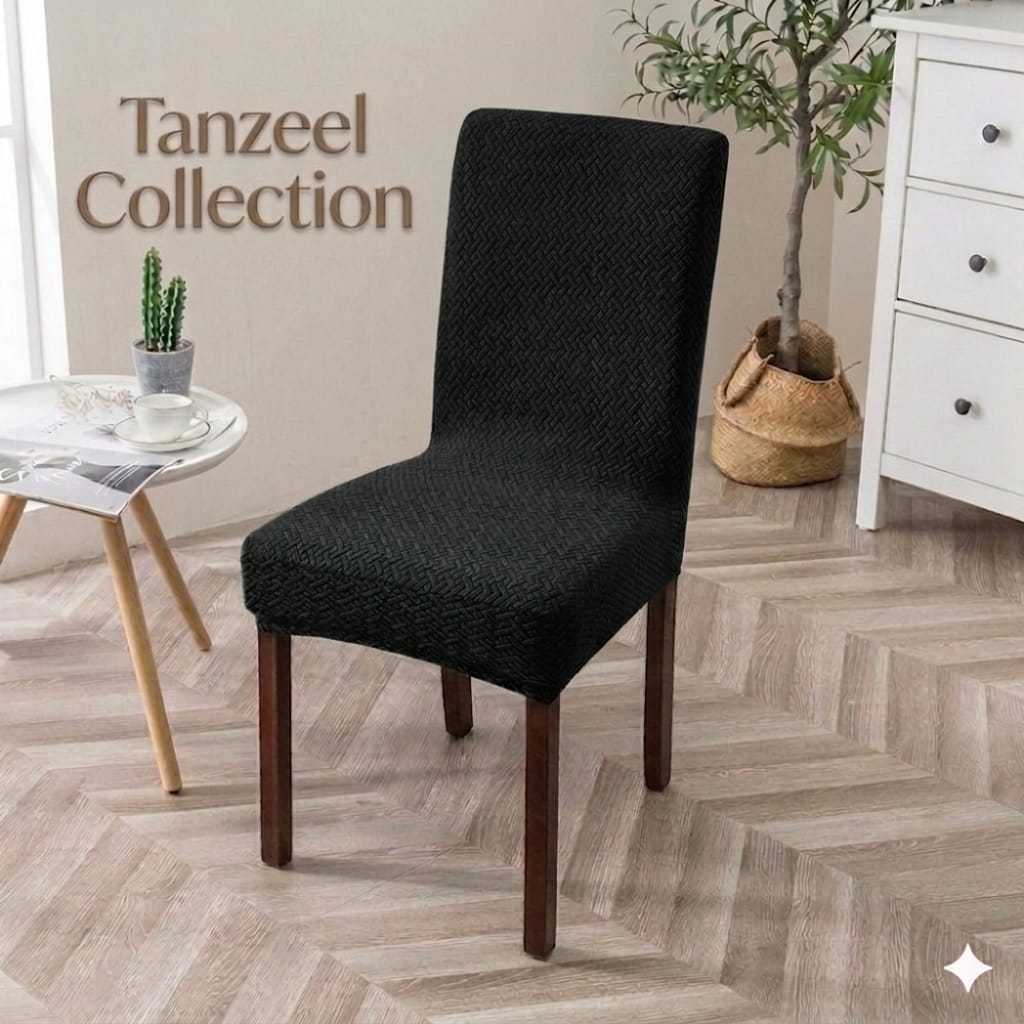 New Thickend Velvet Strip Design Dinning Chair Covers