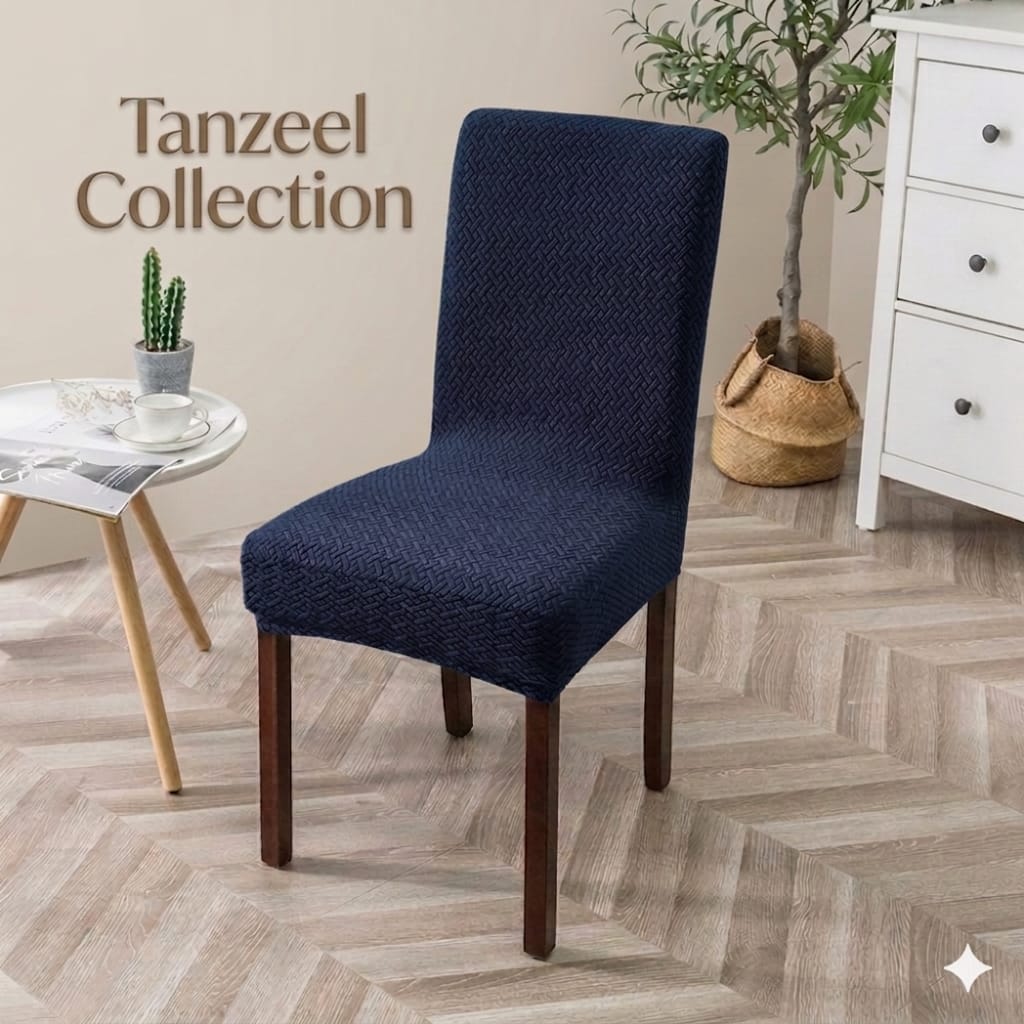 New Thickend Velvet Strip Design Dinning Chair Covers