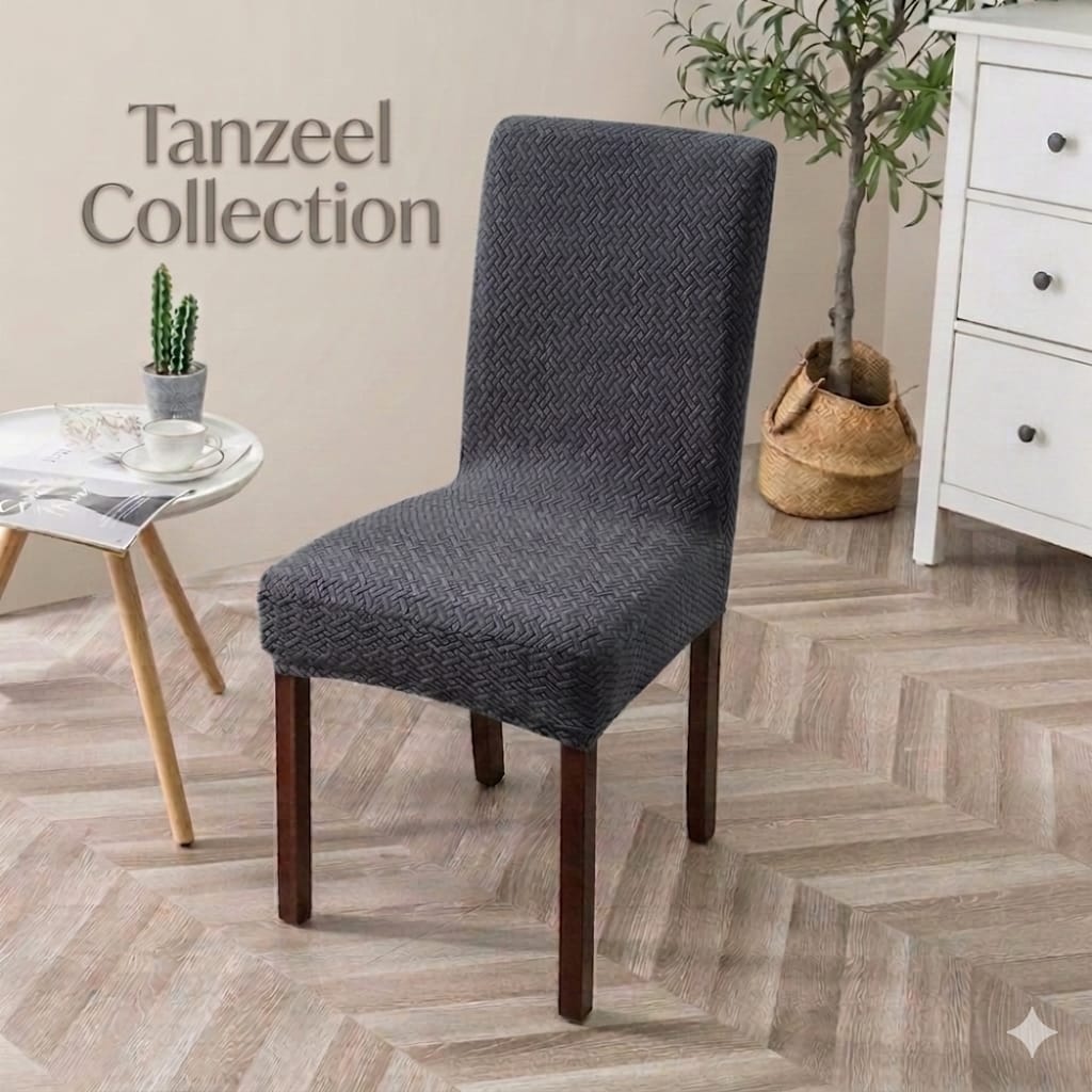 New Thickend Velvet Strip Design Dinning Chair Covers