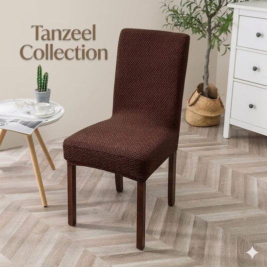 New Thickend Velvet Strip Design Dinning Chair Covers