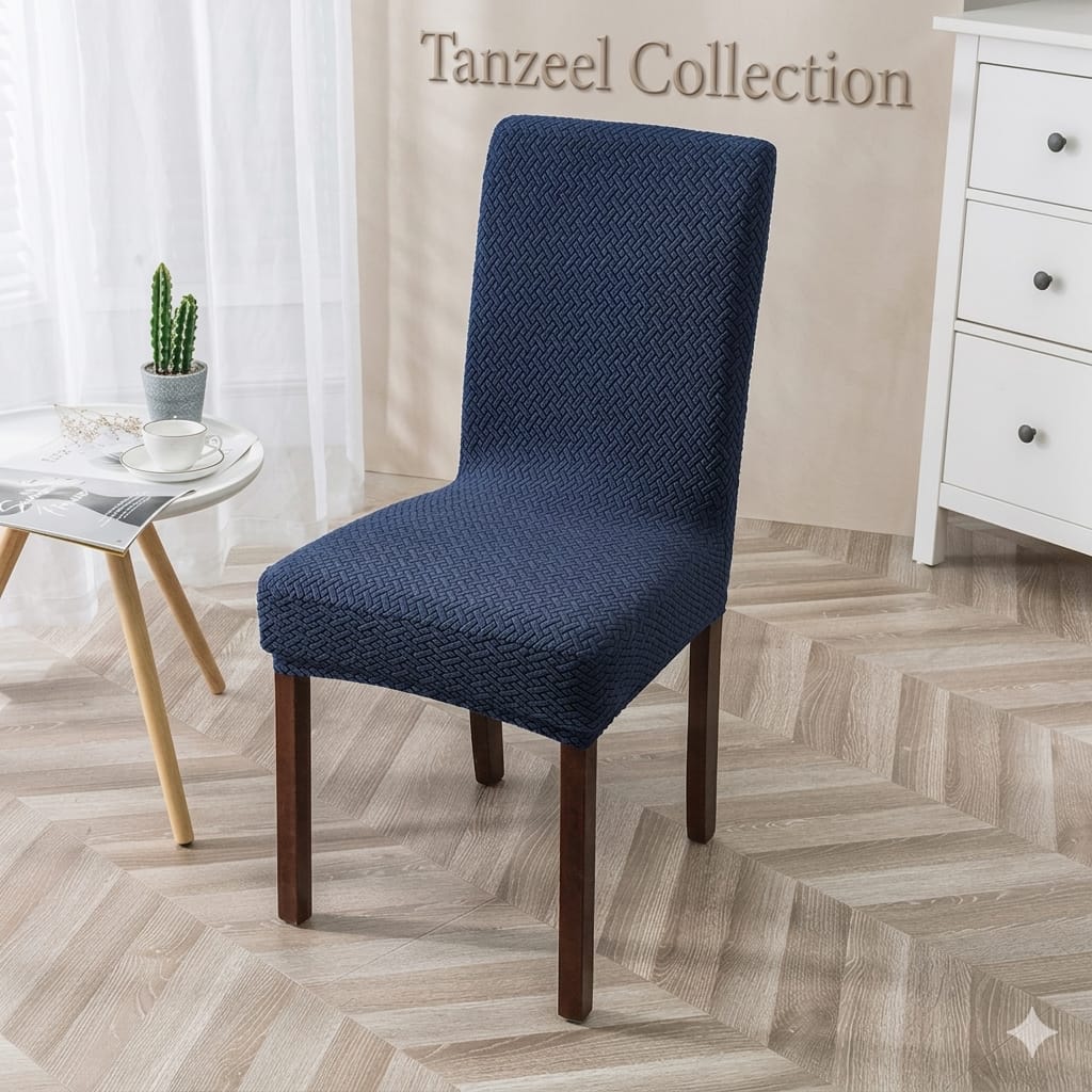 New Thickend Velvet Strip Design Dinning Chair Covers