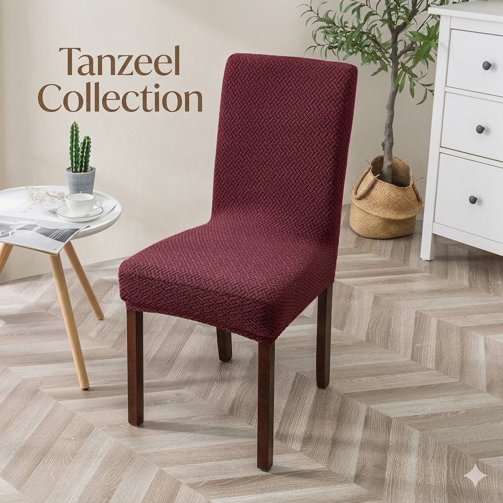 New Thickend Velvet Strip Design Dinning Chair Covers