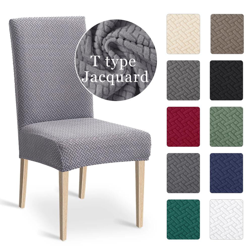New Thickend Velvet Strip Design Dinning Chair Covers