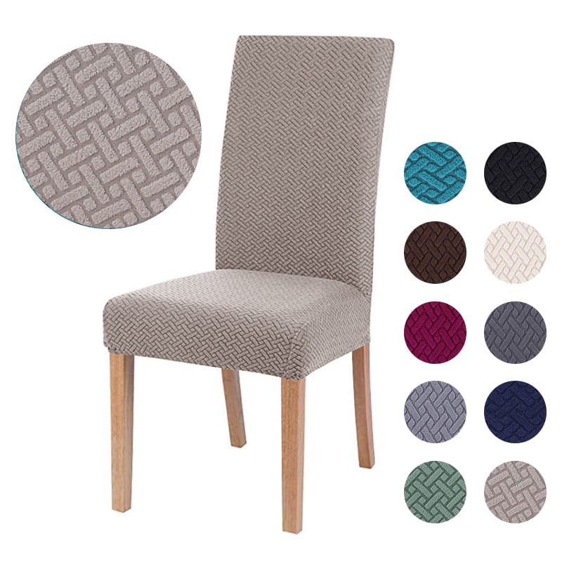 New Thickend Velvet Strip Design Dinning Chair Covers