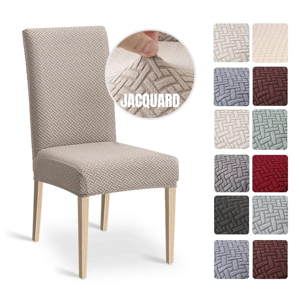 New Thickend Velvet Strip Design Dinning Chair Covers