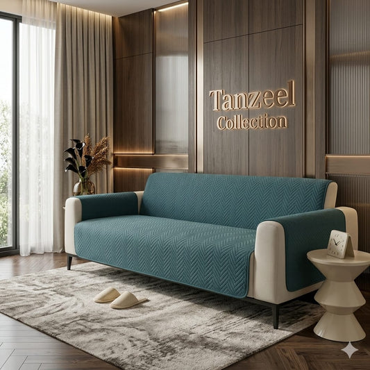 MAT ULTRASONIC WAVES STYLE SOFA COVER (Zinc)
